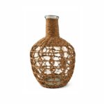 FLORERO TEJIDO VIDRIO 26CM (6)