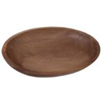 PLATO MADERA CENTRO OVAL 22CM - Imagen 2