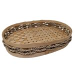 BANDEJA BAMBOO CUERDAS OVAL 30CM
