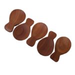 SET 5 CUCHARA MADERA ROUND 8CM - Imagen 2