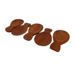 SET 5 CUCHARA MADERA ROUND 8CM